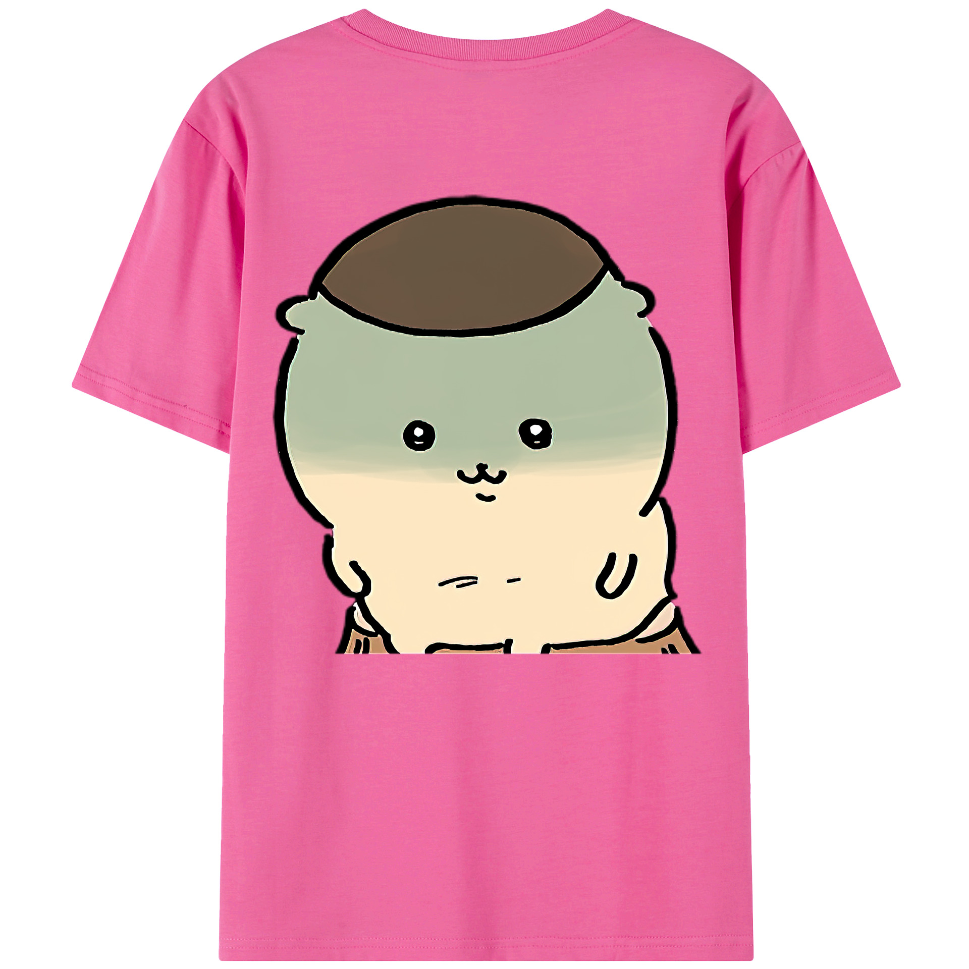 （画像用） ちいかわ くりまんじゅう Chii-kawa kuri manjū レディース半袖Tシャツ(バックプリント)